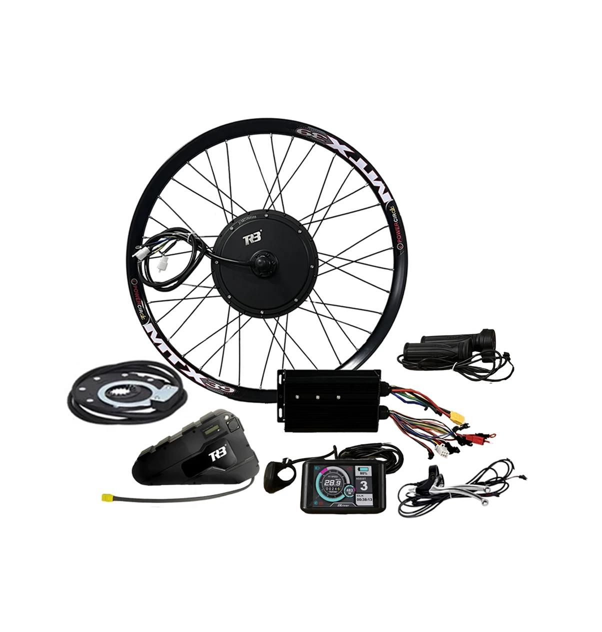

72V 60V 52V 48V 3000W 5000W Motor Electric Motorcycle E-bike Conversion Kit with Ebike Battery for Bicycles Bike