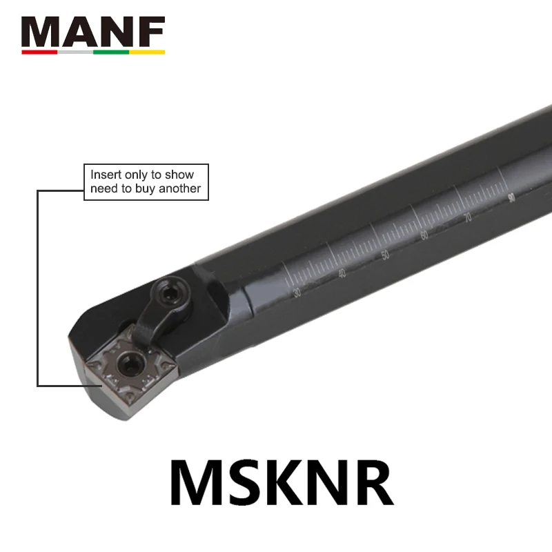 MANF Turning Tool Holder 20mm S25S-MSKNR12 CNC Turning Steel Bar Lathe Cutter Bar SNMG Inserts Internal Turning Tool Holder