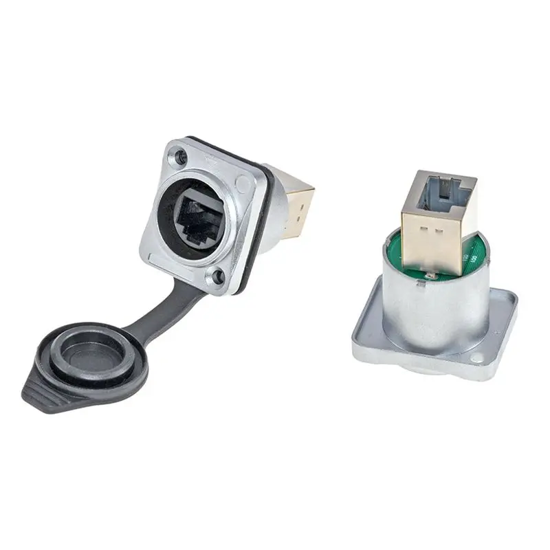 

【2026 Popular】Waterproof Shielded With Pushbutton RJ45 Connector No Pushbutton RJ45 Holder Portable LED Display Signal Plug Sock