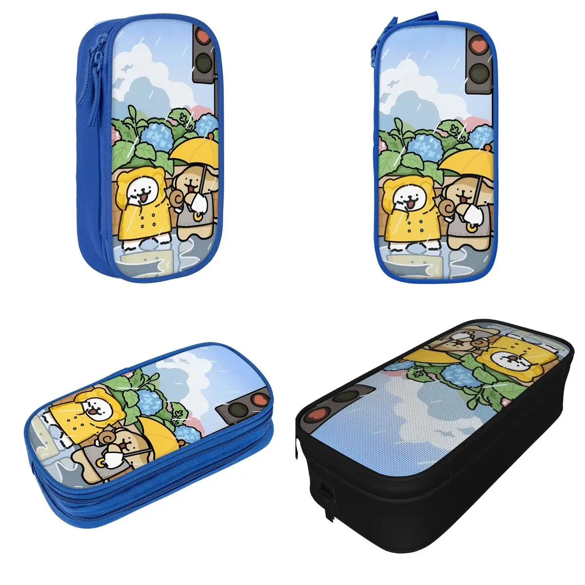 المالطية لطيف الكلب مقلمة صندوق القلم الكرتون حقيبة الطالب سعة كبيرة الطلاب مدرسة هدية صندوق رصاص #2