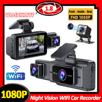 3 Channel Dash Cam for Cars WIFI Video Recorder Portable 1080P Rear View Camera for Vehicle Car DVR G-Sensor Car accessory