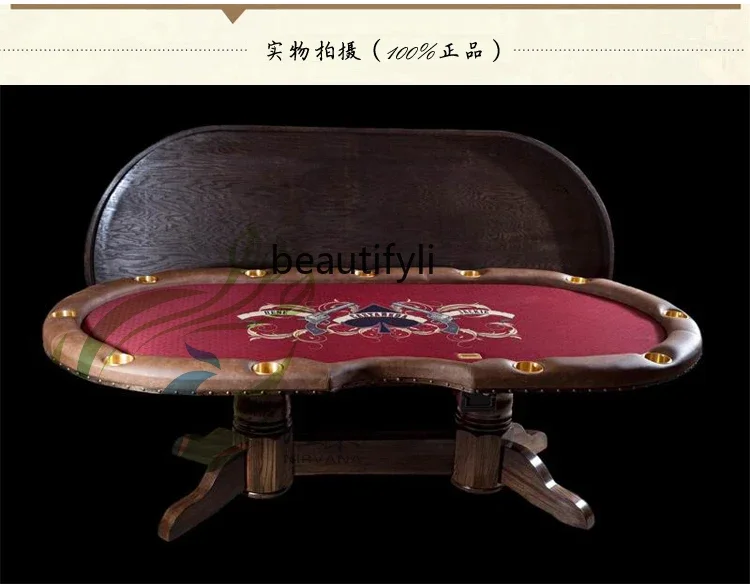 

Texas Hold'em Table Surface Two-purpose Chess and Card Table Conference Table