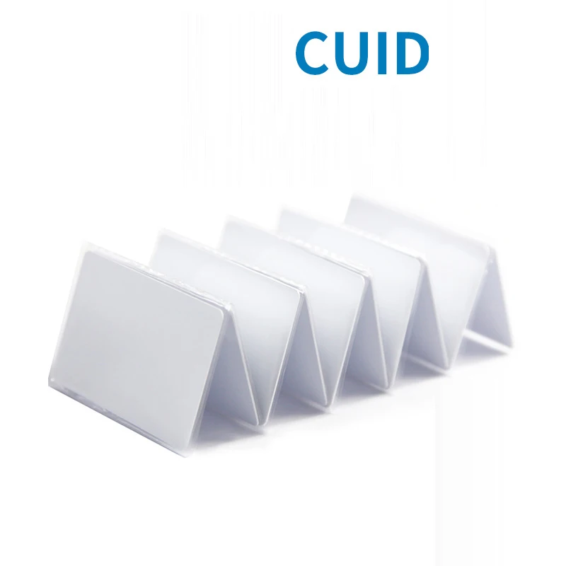 

13.56MHz IC CUID White Card - Blank Proximity Access Card for Door/Room/Parking/Attendance, Clonable NFC Chip