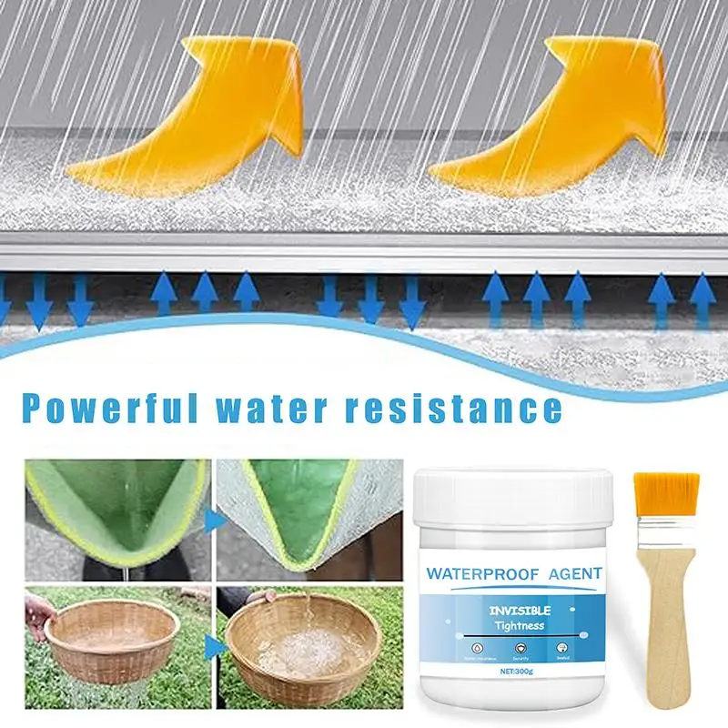 Intensive Transparent Waterproof Agent Sealing Coating Invisible Paste Glue With Brush Repair Leak-Free Glue Adhesive Strong