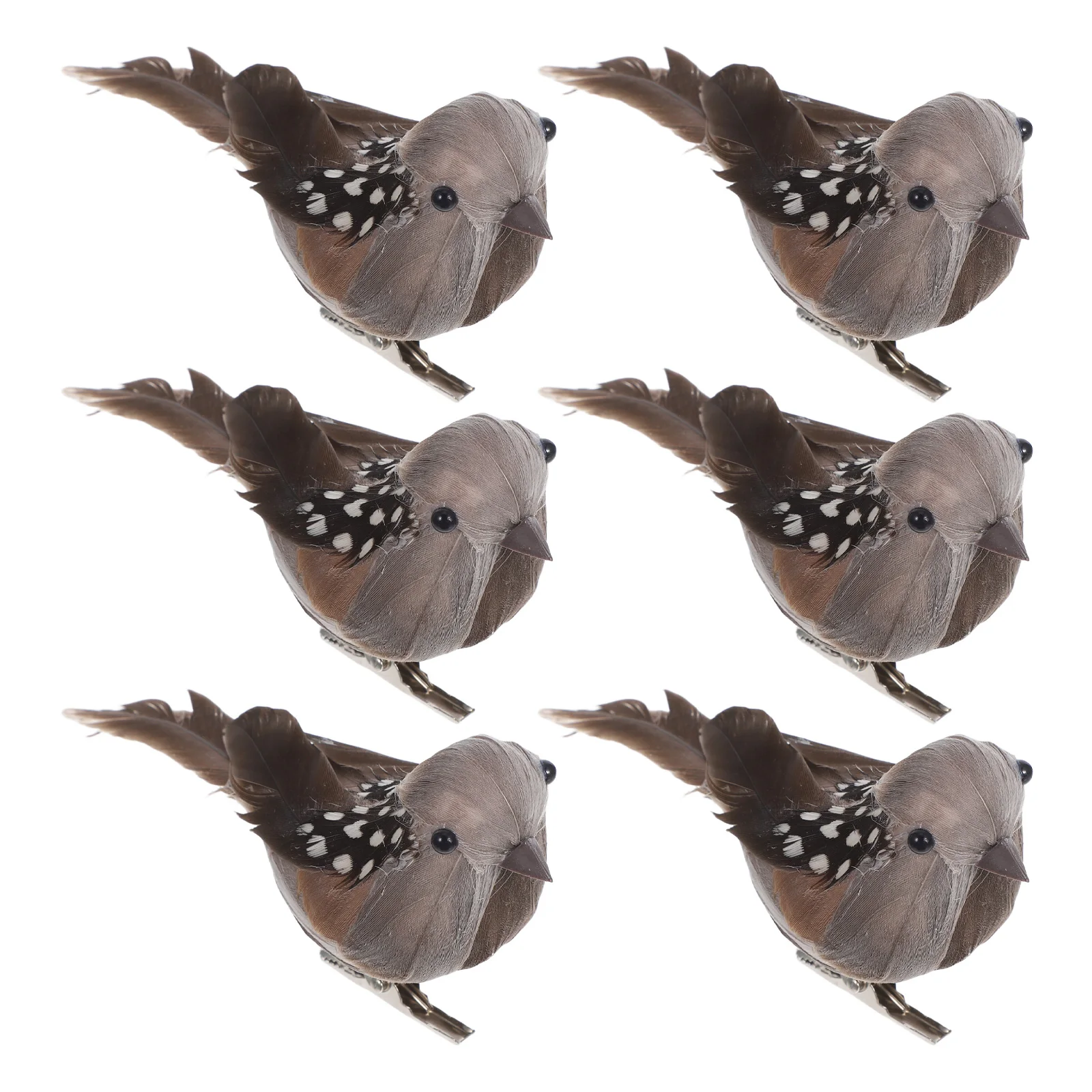 

6 Pcs Imitation Bird Decoration Home Artificial Figurines Ornaments Birds for Crafts Realistic Decorations Trees Household