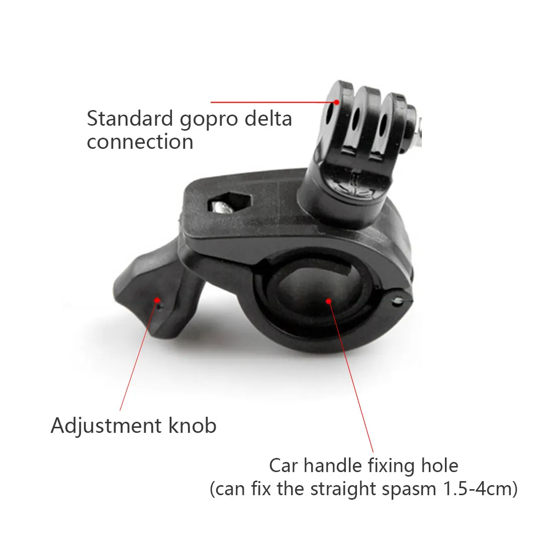 360 Degree Rotation Bicycle Motorcycle Handlebar Handle Bar Mount Holder For Gopro 12 11 10 9 8 7 6 5 4 DJI Osmo Action Camera