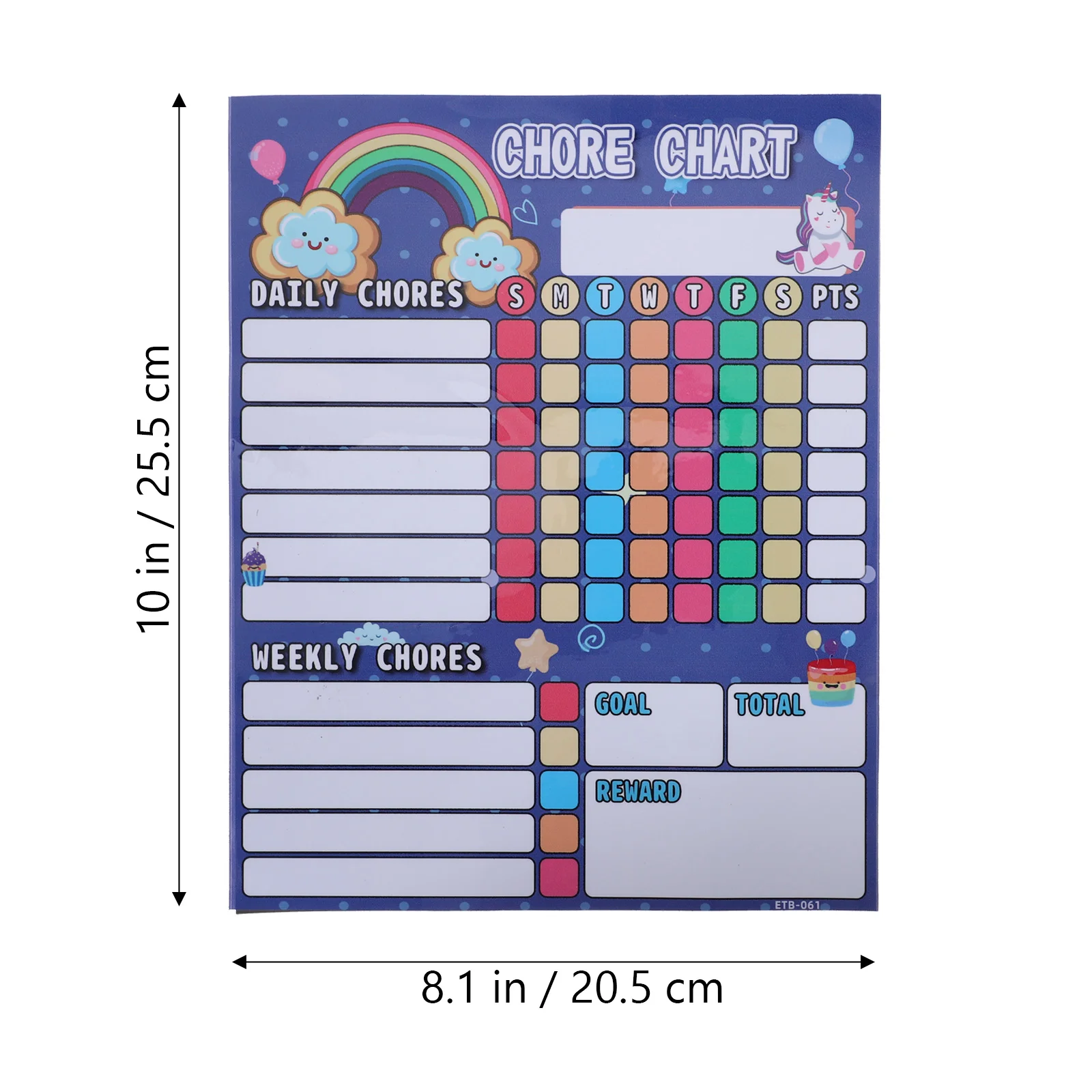 Diagramm für Kinder, Kühlschrank, Hausarbeit, Magnet, Kalender, Auszeichnung, Tischzubehör, Belohnung