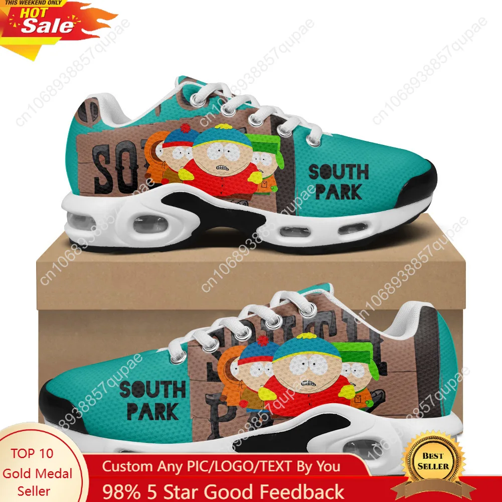 South Park Anime Comedy Air Cushion Sneakers Retro Street Mens Womens Trail Running Shoes view 2