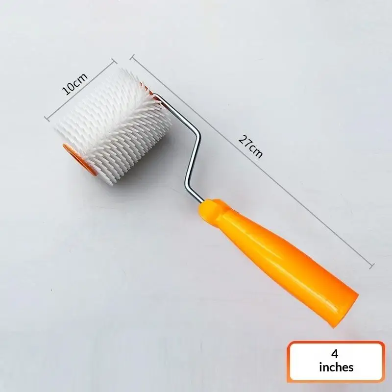 1PC 10/16/24CM Defoaming Drum Brush Spike Roller Latex Floor Self Compound Roller Leveling Screed Spiked Roller Paint Brush Roll