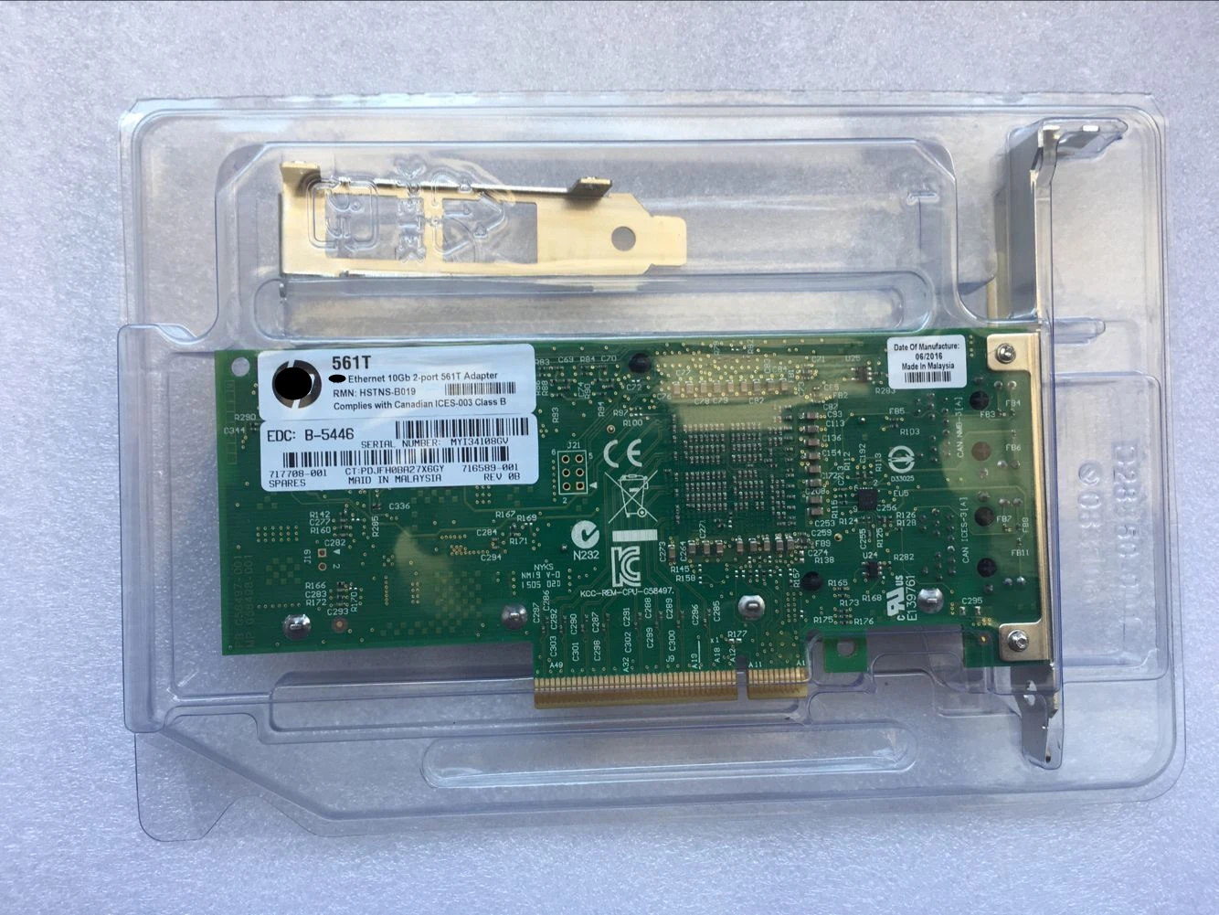 Imagem -03 - Adaptador de Rede Ethernet Portas 716589001 561t 716591-b21 717708-001 10gb