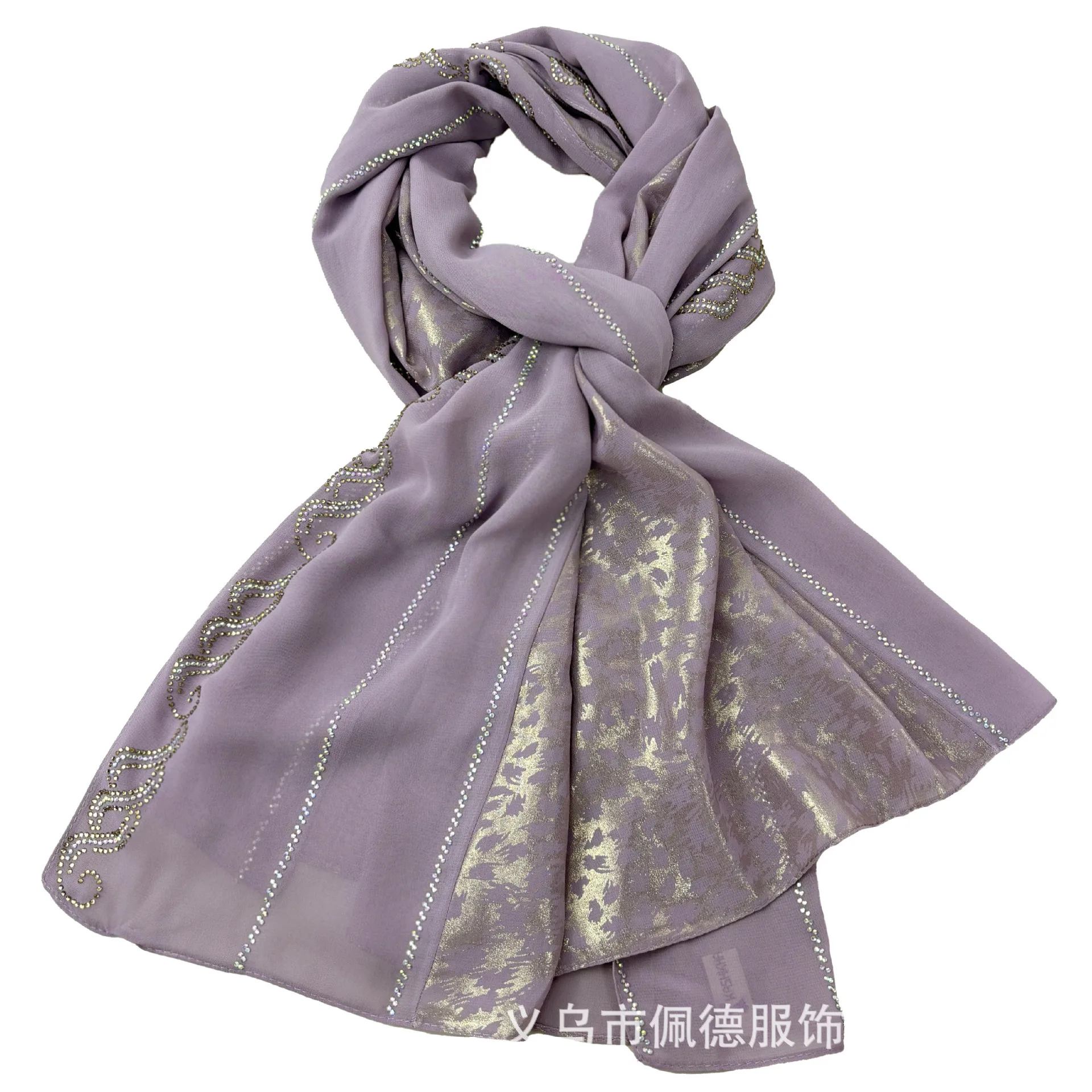 170 * 70Cm Retro Spice Girl Leopard Print Bamboo Leaf Print Splicing Heavy Industry Model Headscarf Female Y2k TrendI Scarf Long