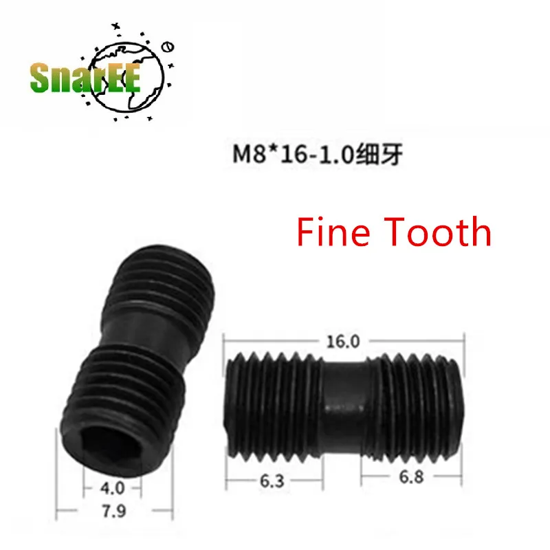 Fine Tooth Double Head Screw M8x16 M8x18 M8x20 FDS-8S FDS-8SS Internal Hexagonal Hole FDS-6Z CNC Milling Cutter Disc Accessories