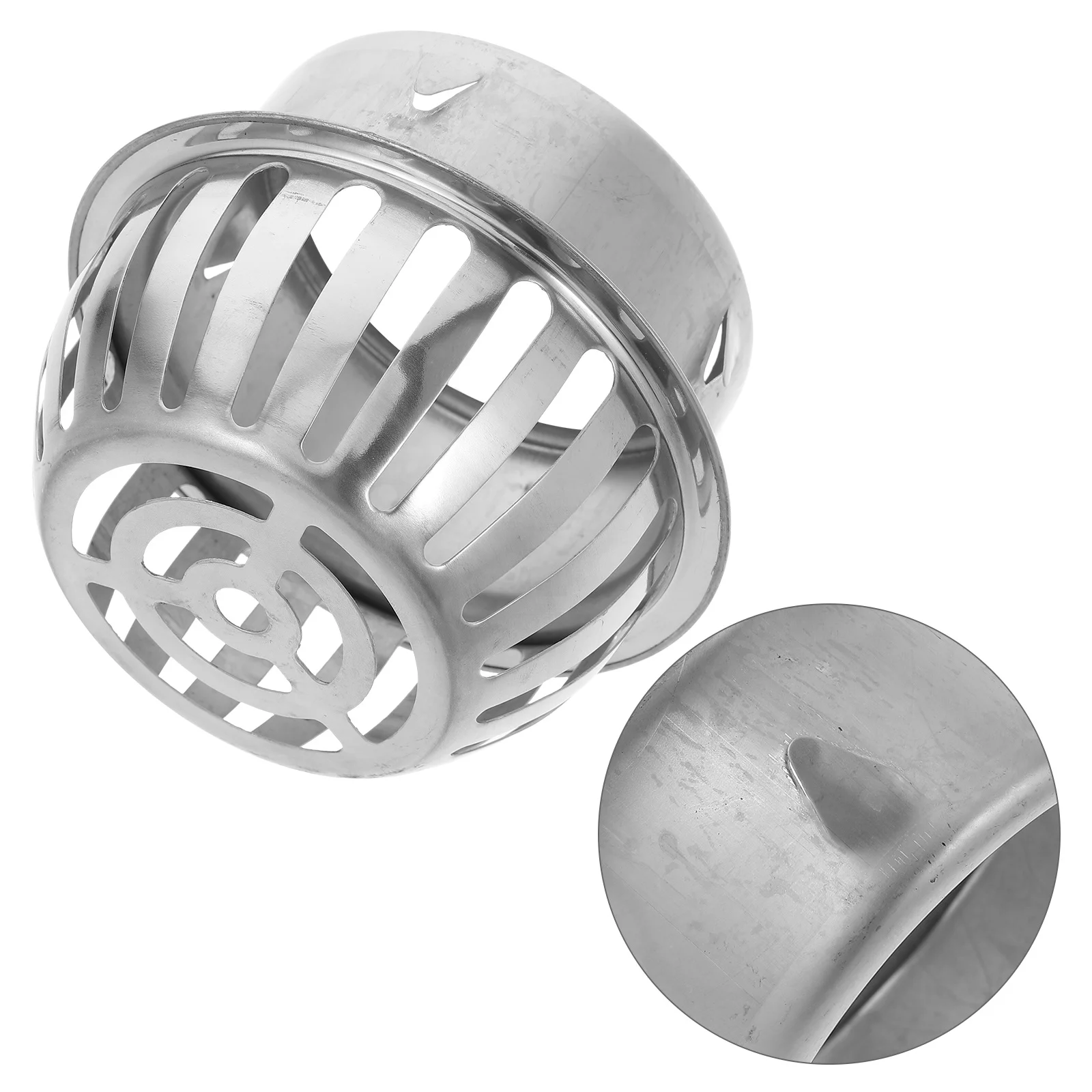 

Stainless Steel Round Floor Drain Outdoor Anti-Blocking Gutter Guard for Balcony Roof Terrace Drain Covers Strainer