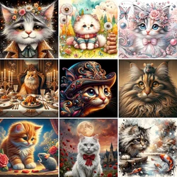 Animal Pet Cat Paint By Numbers For Adults Craft Kits For Adults Room Decoration Mother's Gift Dropshipping Free Shipping 2024