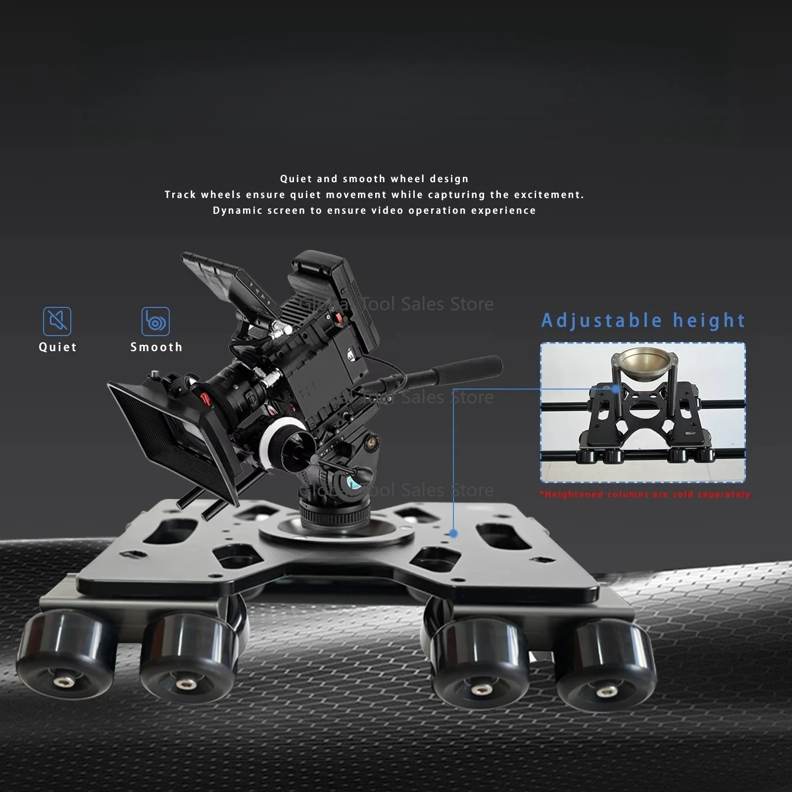 

New Portable Dolly System: Video Shoot Camera Slider Track Kit