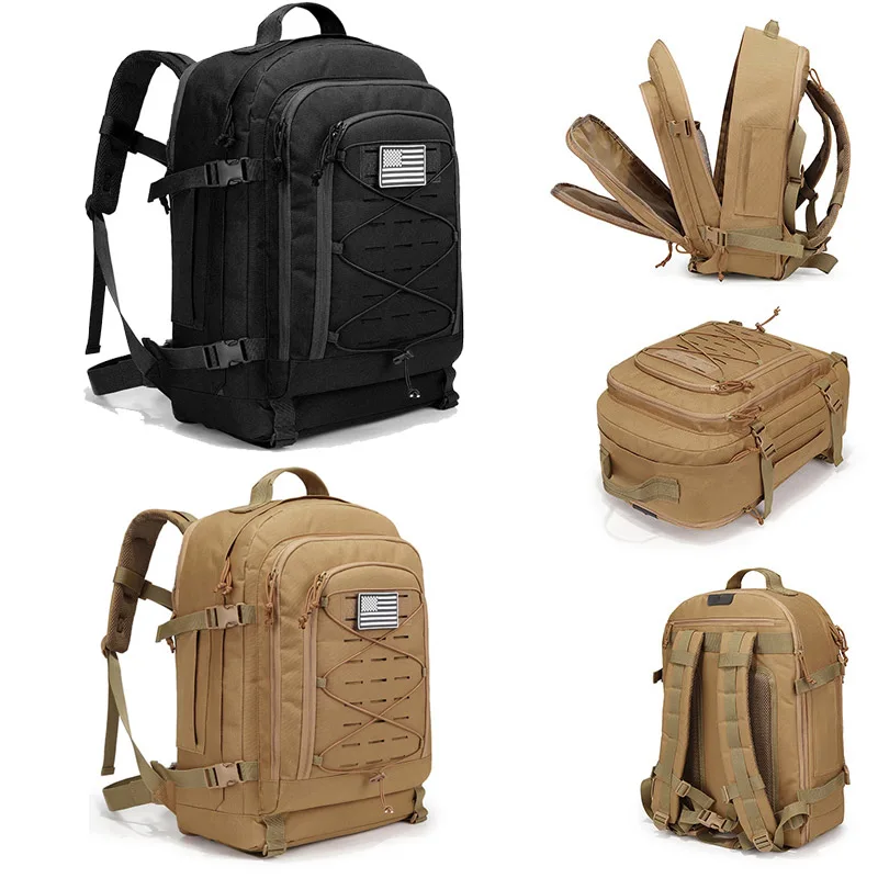 

Tactical Outdoor Climbing Backpack Large Capacity 50L Dual Shoulder Bag Hiking Bag for Hiking Climbing Oxford Material Unisex