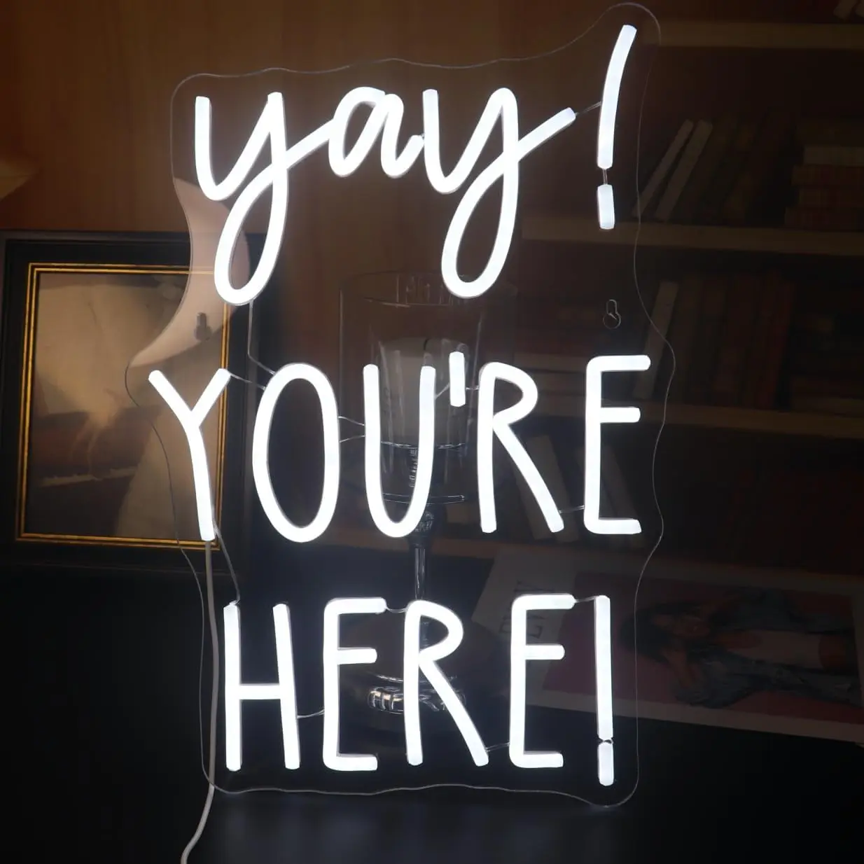 

«Давай! Ты здесь! Неоновая вывеска USB с регулируемой яркостью, светодиодный неоновый свет для бара, игровой комнаты, вечеринки, дома, спальни, украшение, подарок