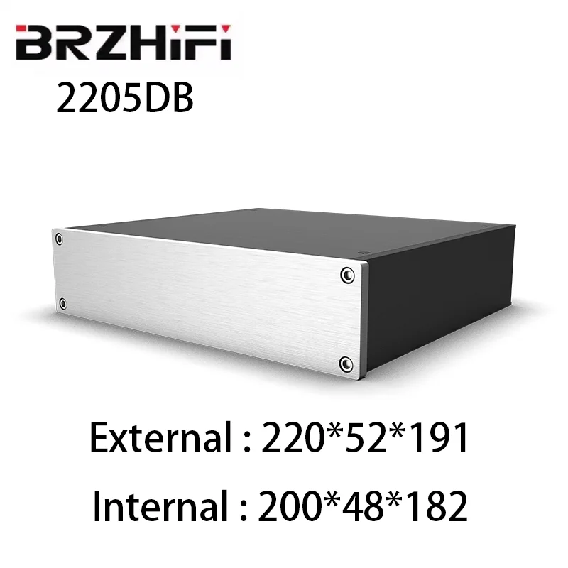 BRZHIFI 2205DB Digital Music player Shell Amplifier Circuit Board Case Waterproof Audio PCB Aluminum Sand Blasting Enclosure