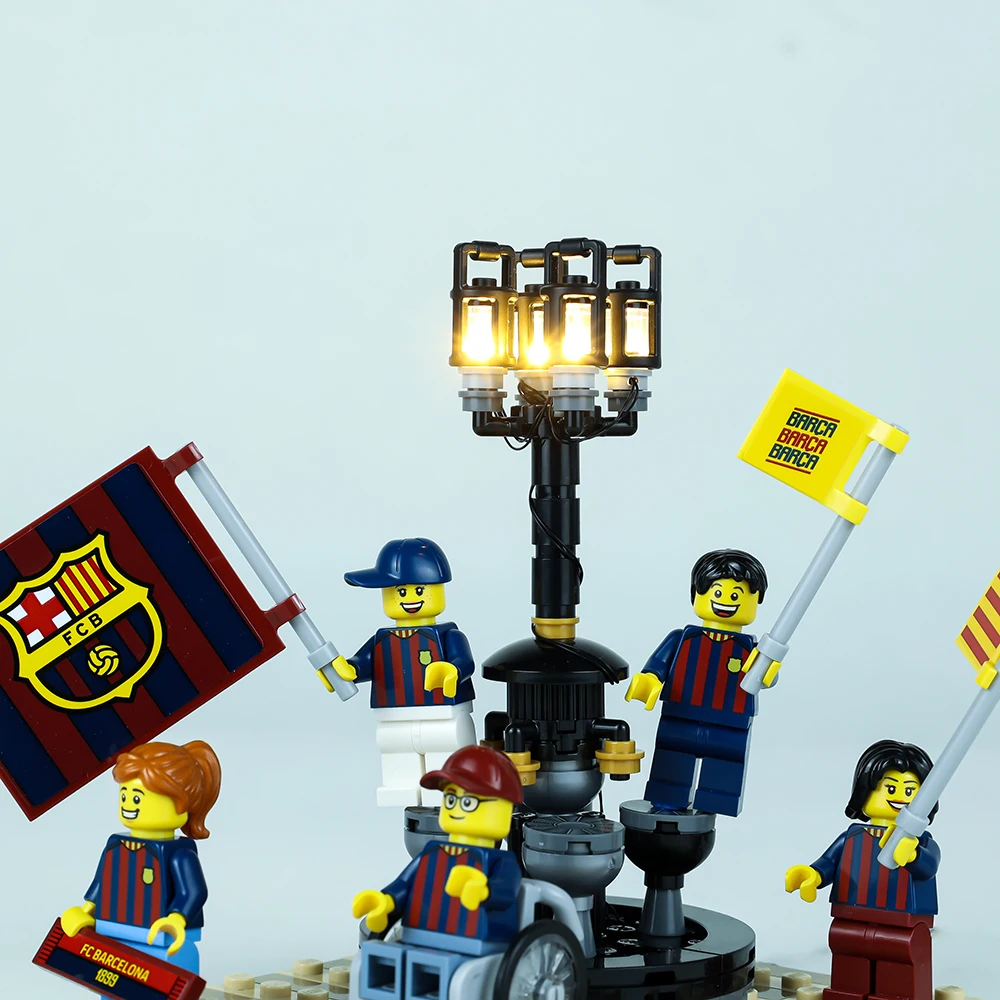 Juego de luces Led para 40485, juguete de bloques de construcción con diseño del FC Barcelona, celebración de multitudes, No incluye modelo