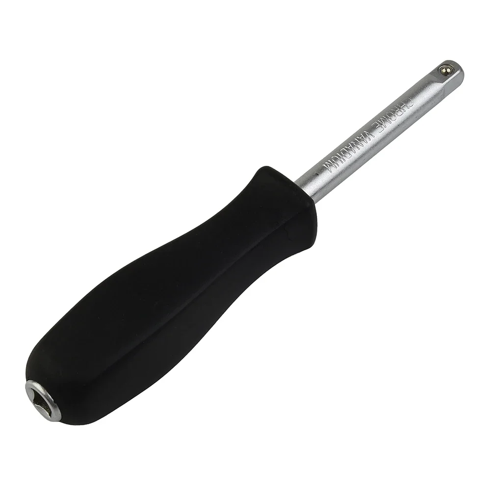 1/4 Dual-purpose 6.3mm Bottom Hole Connection Handle Small Square Rod Spinner Chromium-vanadium Steel Tightens/loosens Hand Tool