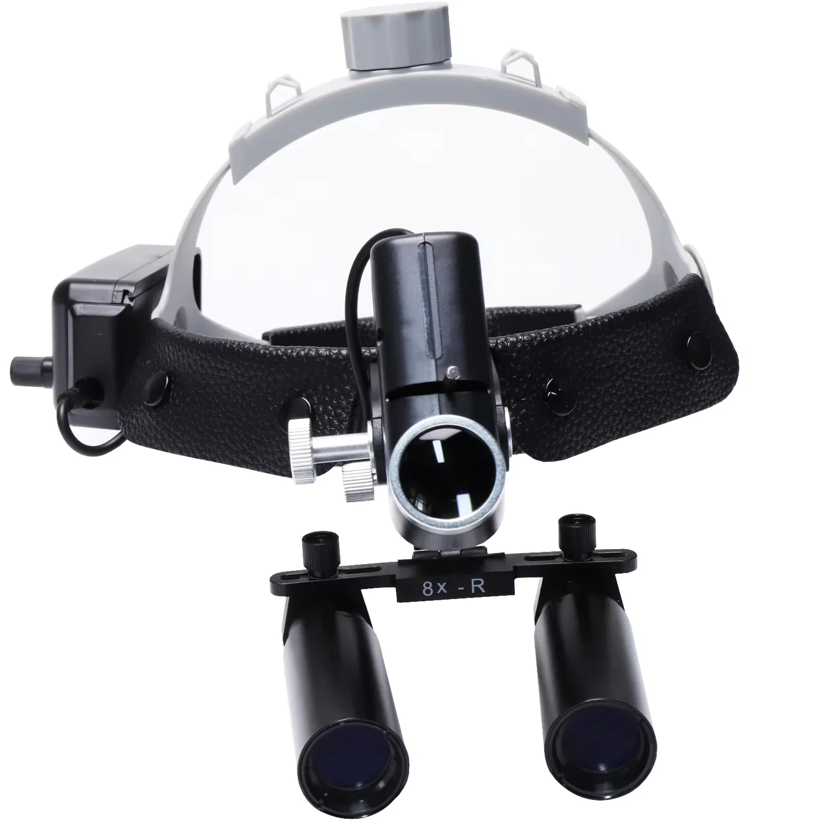 High magnification lens 6X / 8X Dental LED Headlight Binocular  Loupes Headband Adjustable 5W Dentist Surgical Headlamp