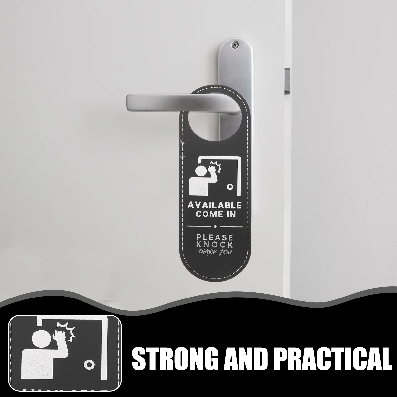 

Double Sided Do Not Disturb Sign Office Hotel Door Knob Tag Decorative Door Hanging Board Reusable Tag For Home