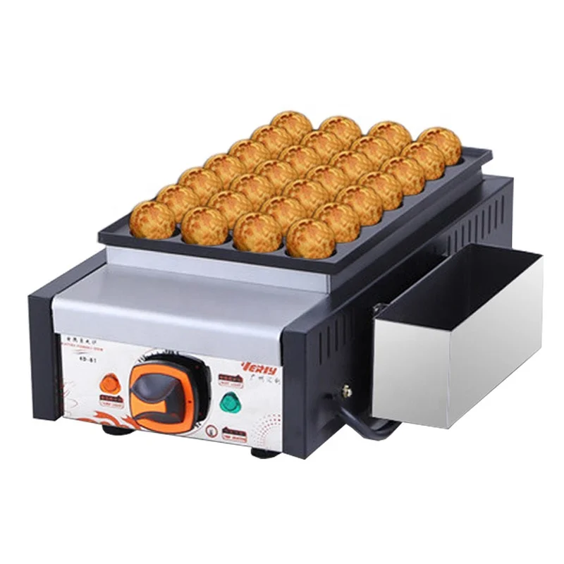 Small Takoyaki Making Machine Household Electric Gas Octopus Waffleballs Baker Maker Kitchen Snack Shop Use