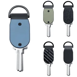 Mini Key Organizer Keychain - Aluminum Carbon Fiber Key Holder Key Case, Attach Key Fob