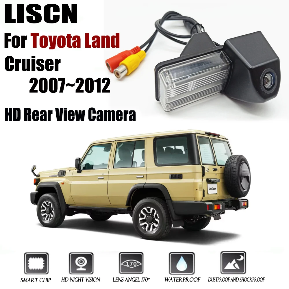 

Rear View Camera For Toyota Land Cruiser 2007~2012 CCD Night Vision Backup camera/license plate camera Original hole camera