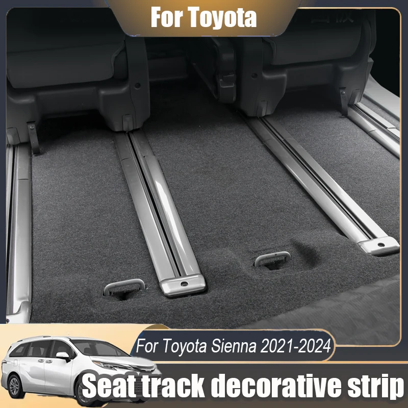 

Для Toyota Sienna 2021 2022 2023 2024, декоративная полоса сиденья из нержавеющей стали, модификация салона автомобиля