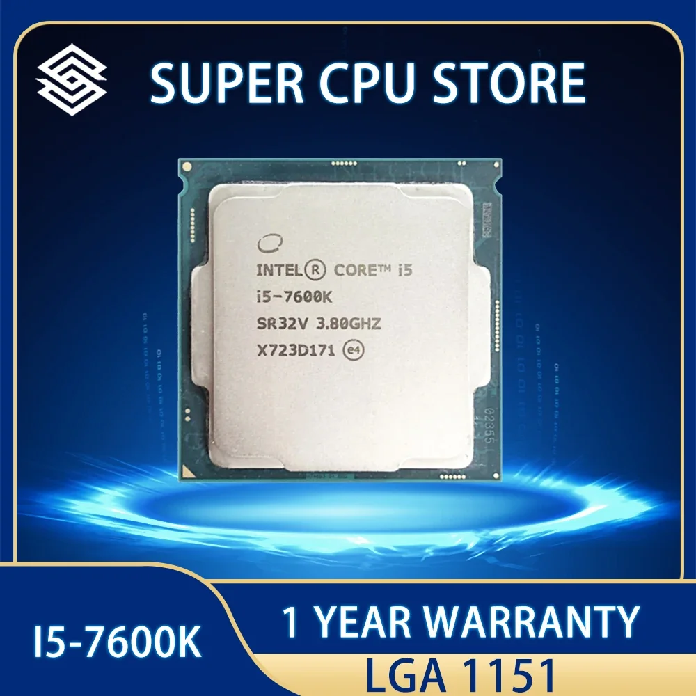 Intel Core i5-7600K i5 7600K 3.8 GHz Quad-Core Quad-Thread CPU Processor 6M 91W LGA 1151