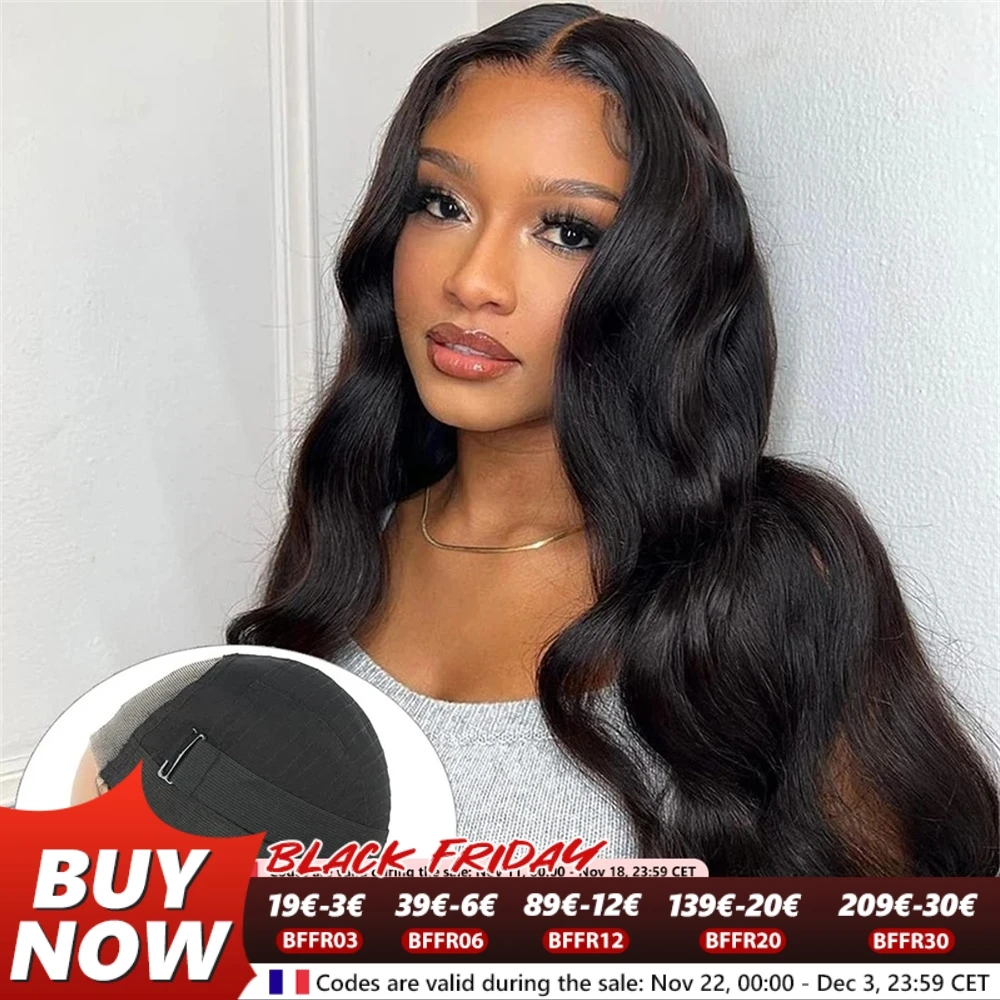 Transparent Lace 6x4 Glueless Pre Plucked Human Hair Wigs Ready To Go Body Wave 5x5 6x6 Pre Cut Lace Closure Wig Wear And Go Wig