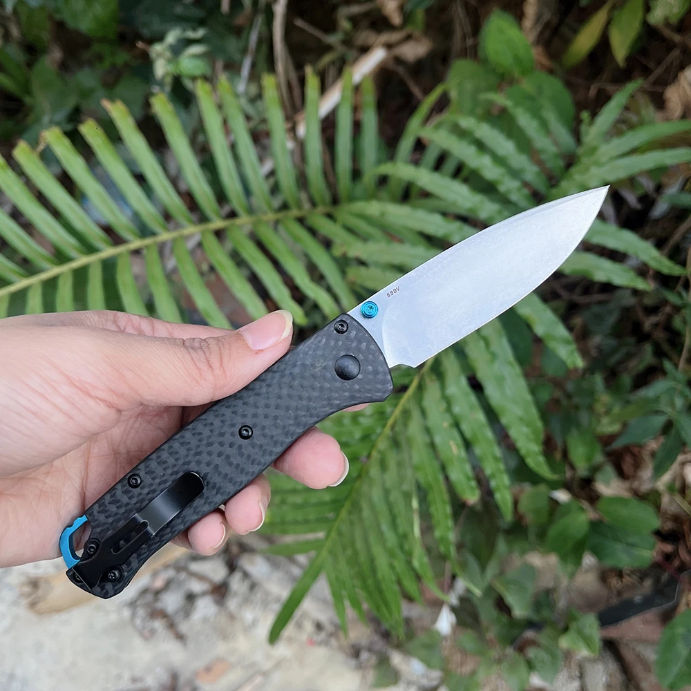 عالية الجودة BM 533 535 940 سكين جيب قابل للطي S35V شفرة فولاذية ألياف الكربون مقبض الصيد في الهواء الطلق التخييم EDC أداة هدية #5