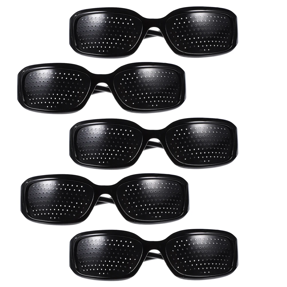 

5 Pcs Sports Sunglasses Full-hole Vision Correction Anti-Fatigue Eye Protection Portable Pinhole Glasses Lightweight Storage