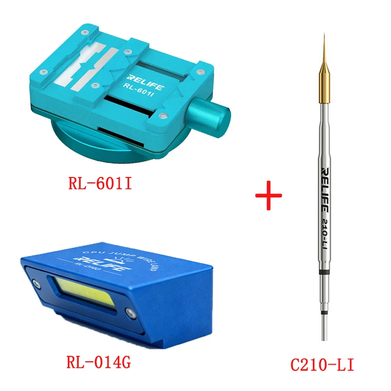 RELIFE RL-014G Dedicated Jumper Wire Fill Light 360° Mini Rotary Fixture 210-LI Soldering Tip CPU Flying Wire Special Repair Too