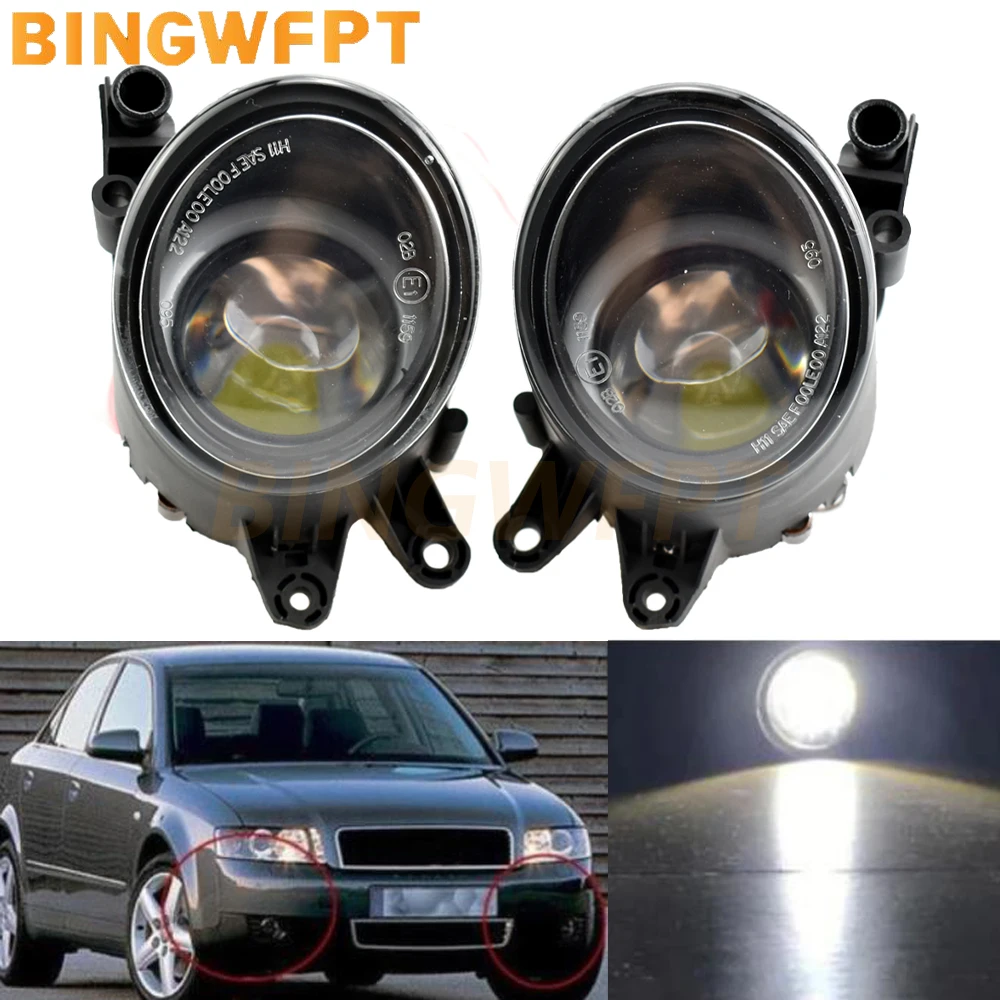 

2PCS Car LED Fog Light For Audi A4 Avant B6 2004-2008 Front Led Fog Light with Angel eye