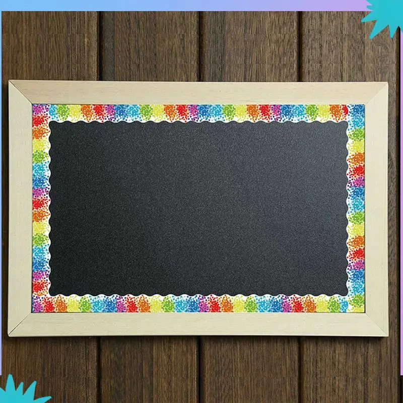 ABZW 2X Bulletin Borders Stickers, 66.5Ft Decoration Borders For Bulletin Board/Black Board Trim