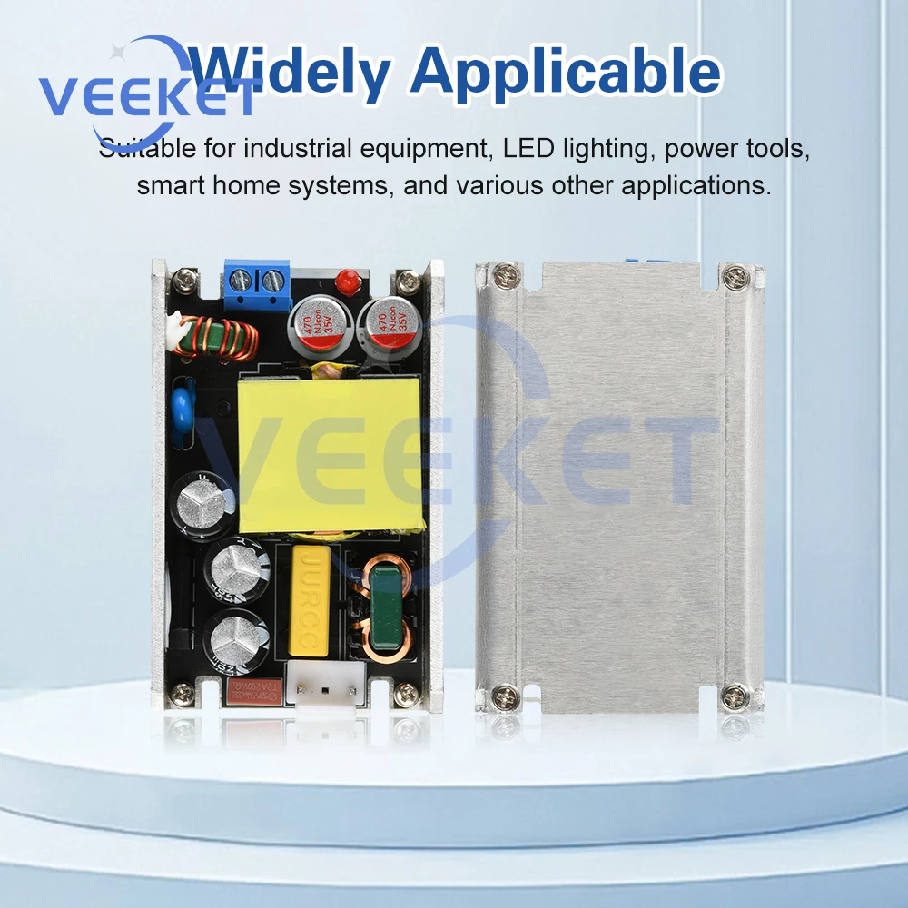 AC 95-265V to DC 24V4A 12V8A 100W Gallium Nitride Buck Converter High Power Switch Module Power Supply For Industrial Equipment