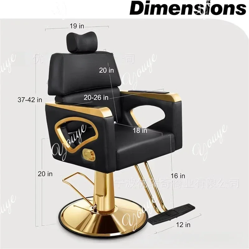 

Q Q Q MX Swivel Armchair Barber Chair Stations For Hair Stylist Removable Backrest Cadeira Barbeiro Profissional Beauty Salon Fu