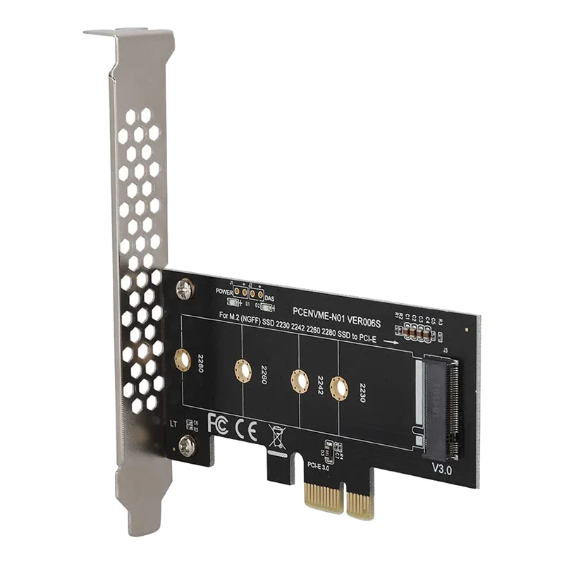 Adattatore PCIe AAAE M.2, scheda di espansione da M.2 a PCI E3.0 X1, SSD M2 NGFF NVME (chiave M) a PCIe 3.0 x 1 per slot PCI Express desktop