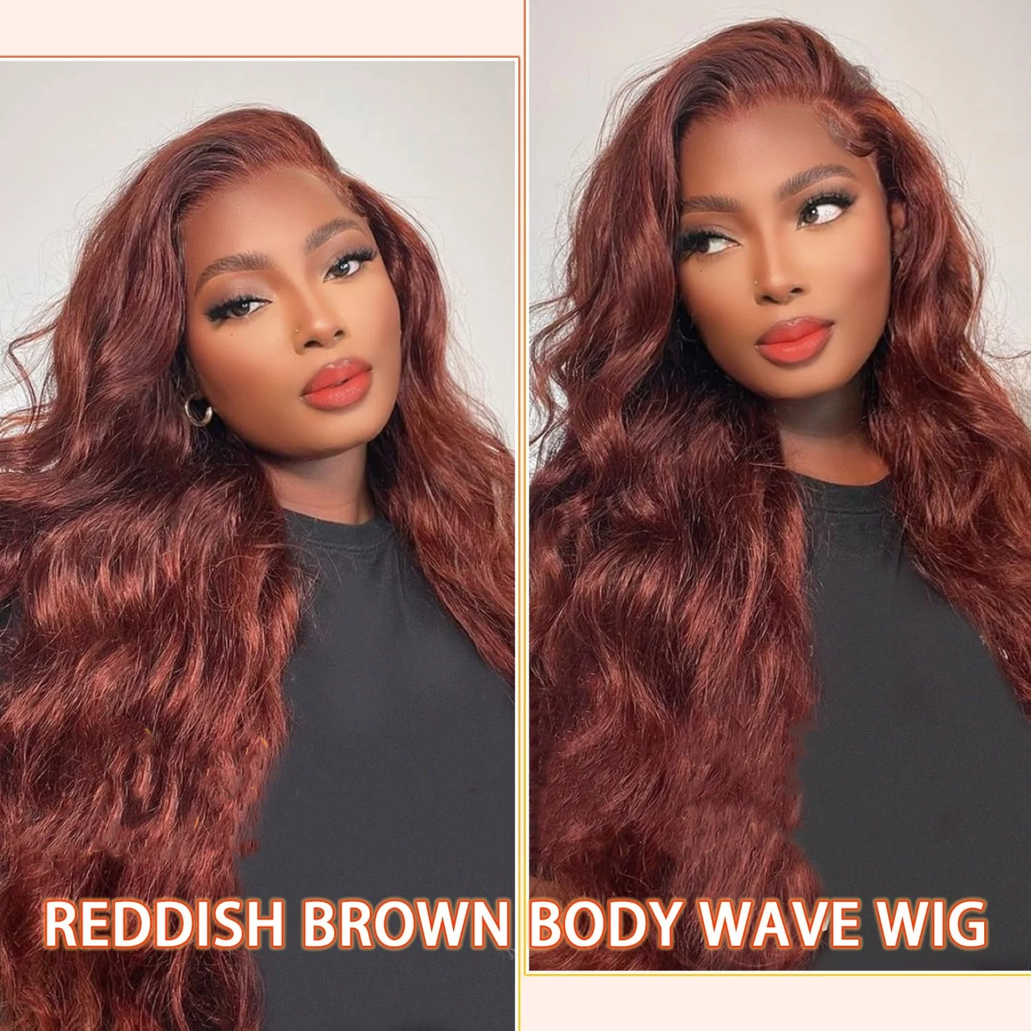 Body Wave 13x6 Hd Lace Frontal Human Hair Wig Reddish Brown 30 36 inch 13x4 Lace Front Wig Brazilian Human Hair Wigs For Women