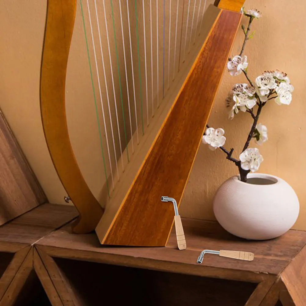 

4 Pcs Guitar Adjustment Wrench Lyre Accessory Harp Part Tuning Hammer Instrument Tools