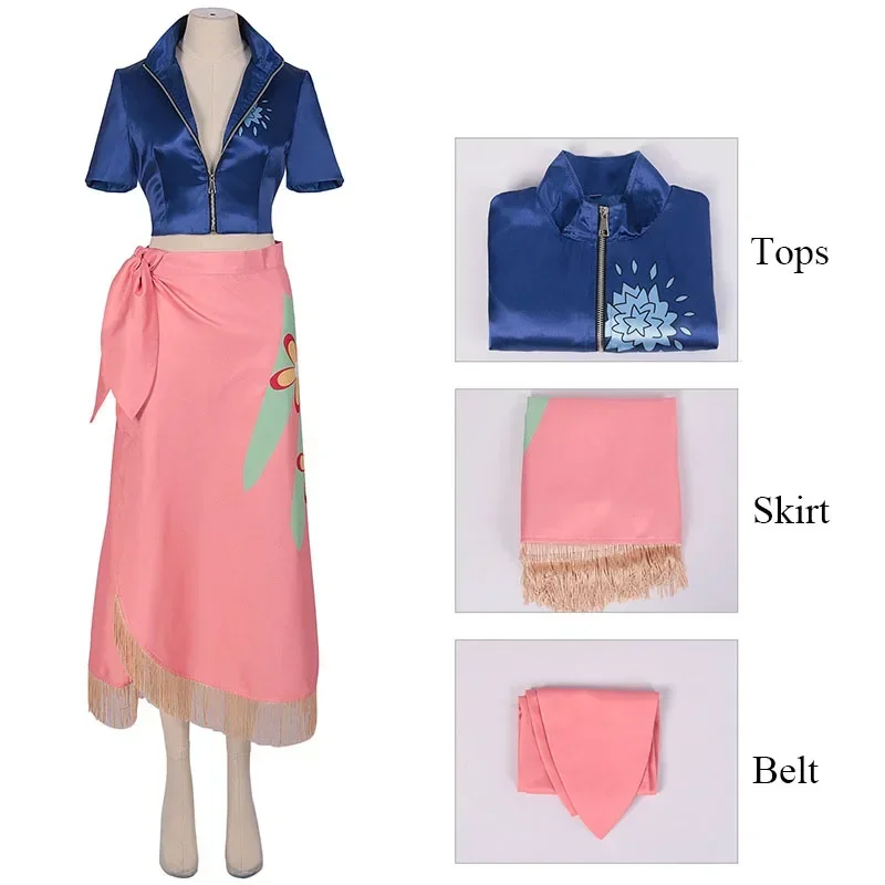 EE01 Anime Boa Hancock Cosplay Costume Tops Skirt Wig Accessories Suit Oka Shichibukai Female Emperor Role Play Cheongsam HaIo0！