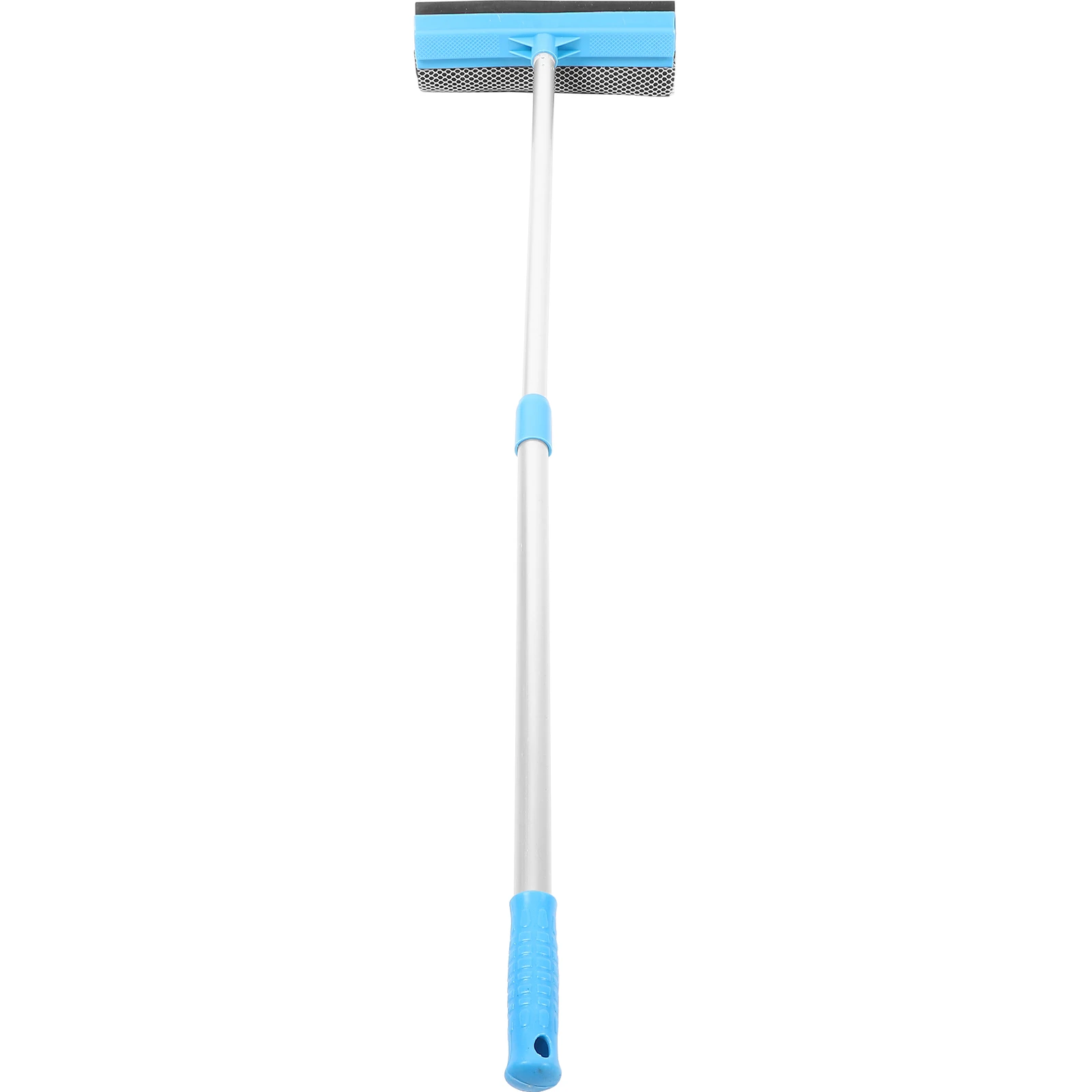 

Glass Cleaner Double-sided Squeegee Scrubber 80cm Extendable Blue Handle Sponge Bathroom Kitchen Car Mirror Tool