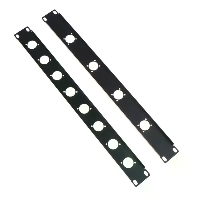 Rack Patch Metal Panel 4 8 12 16 Way Channel Flight Case Mount For XLR Connecctor Speaker Jack Audio Cable Plug Socket 1U