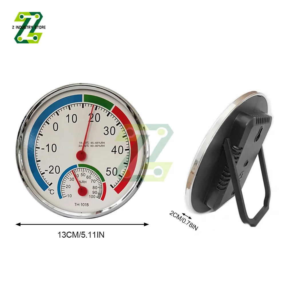 Mini Round Diameter 20mm Outdoor Waterproof Plastic Circular Car Thermometer Pointer Degrees Celsius Thermometer