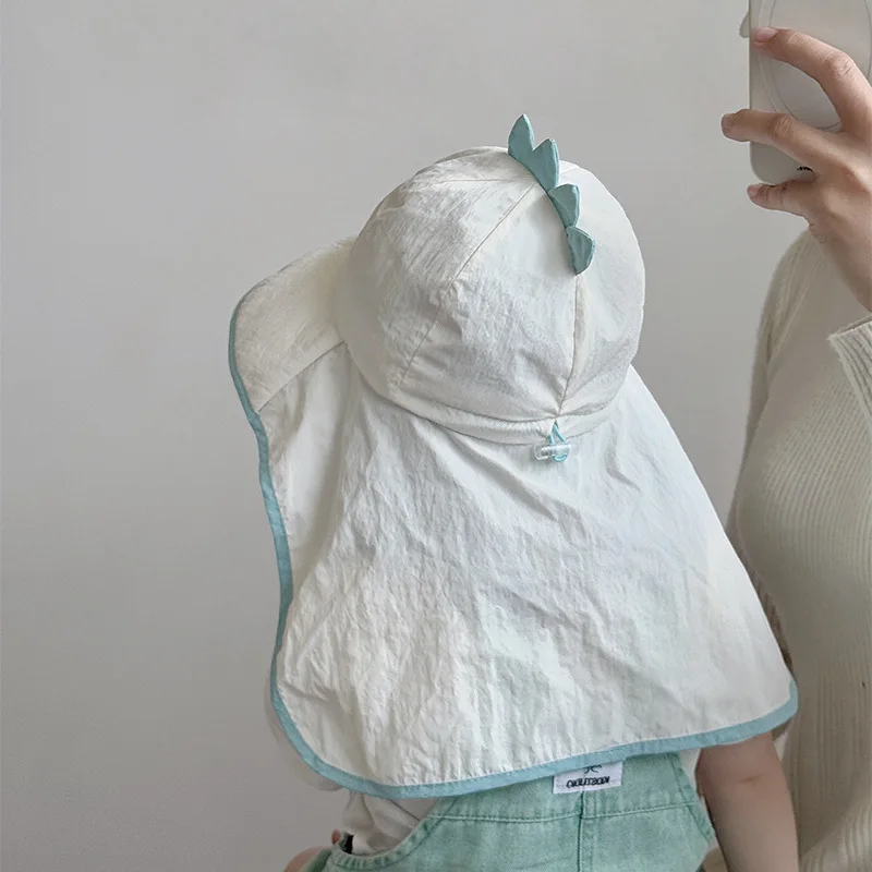 Boné com proteção UV, chapéus de verão para bebês, acessórios de praia, chapéu de sol para meninos e meninas, chapéu de sol com aba grande, chapéu res