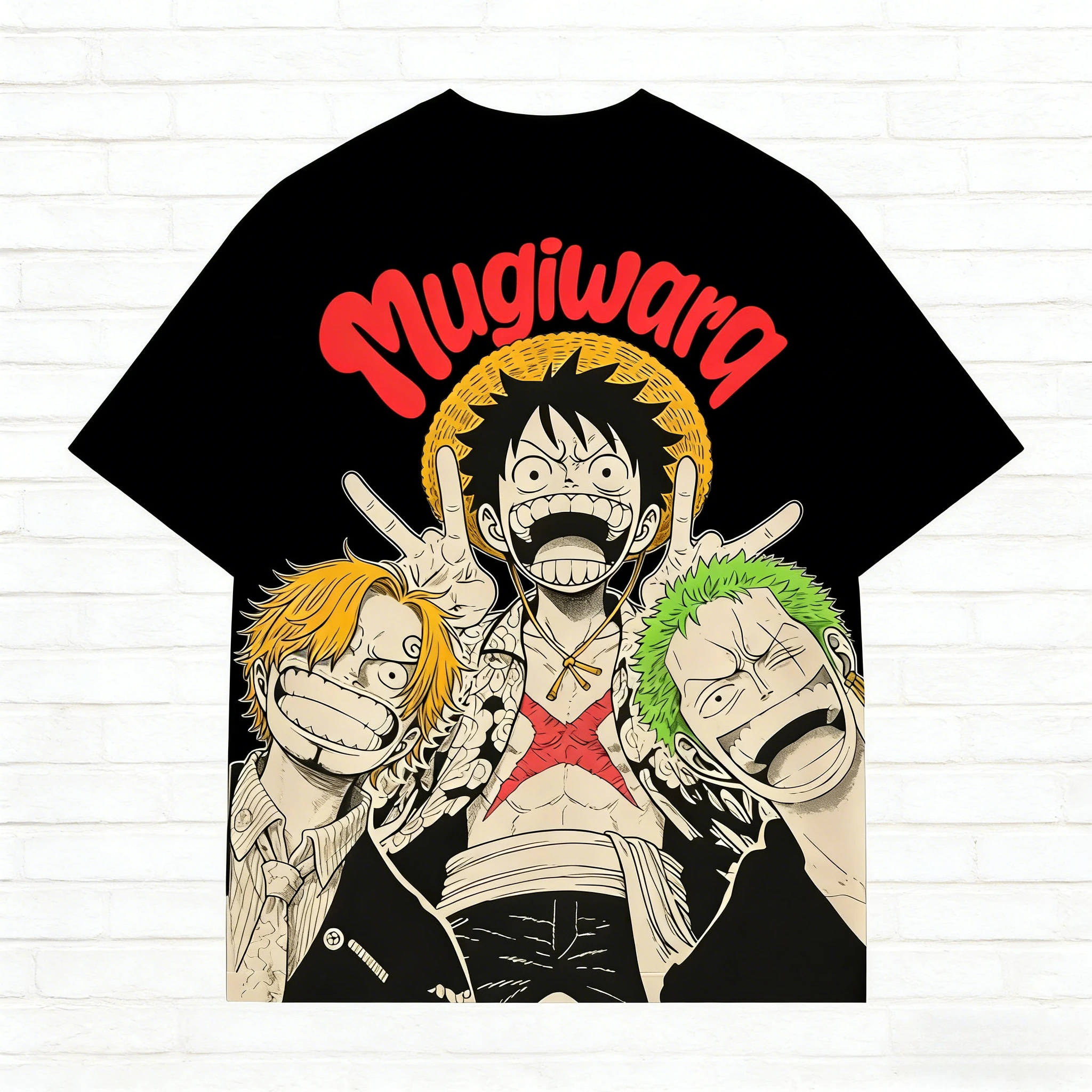 2026 One Piece Herren T-Shirt Monkey D. Luffy Roronoa Zoro Sanji Anime Tee Sommer und Frühling Jungen Kurzarmshirt Eltern-Kind Y2k