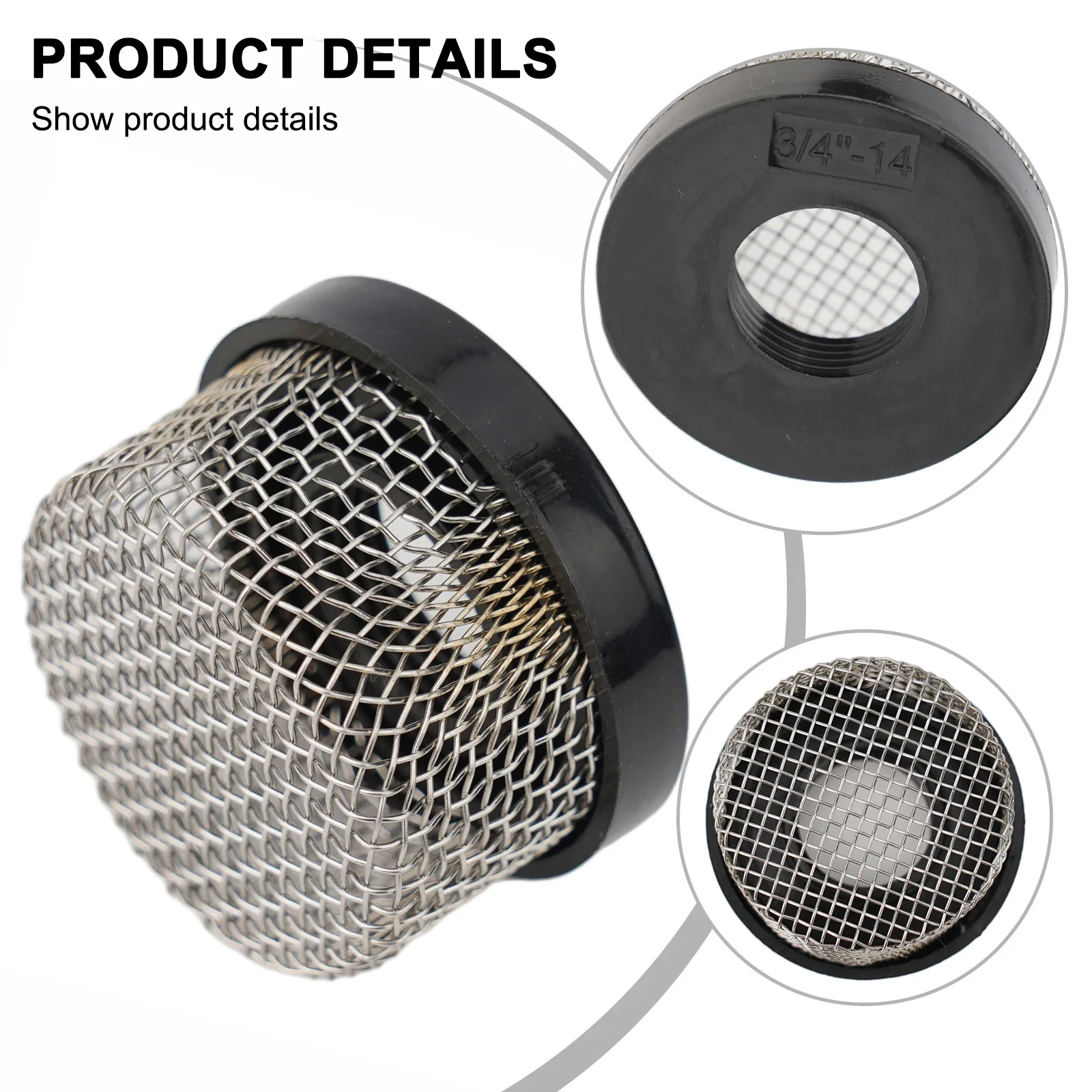 

3/4inch-14 Female Thread Mesh Aerator Screen Strainer ForPump Garden Home Improvement Plumbing Fixtures Accessories