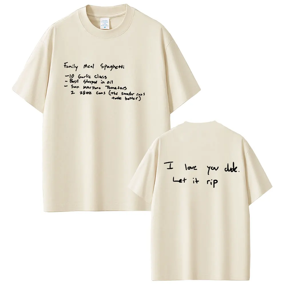 

The Bear TV Show Family Meal Spahetti Jeremy Allen T-shirt The Original Beef of Chicagoland T-shirts Men's Cotton Retro T Shirts